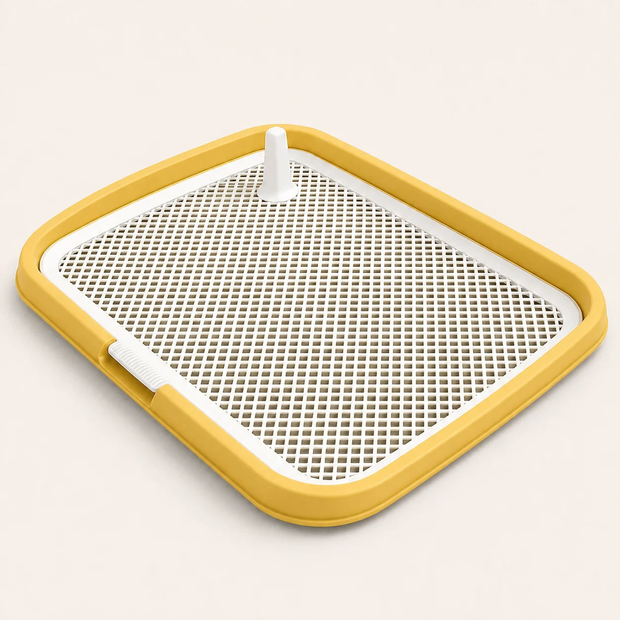 Easy-Rinse Dog Potty Tray in yellow