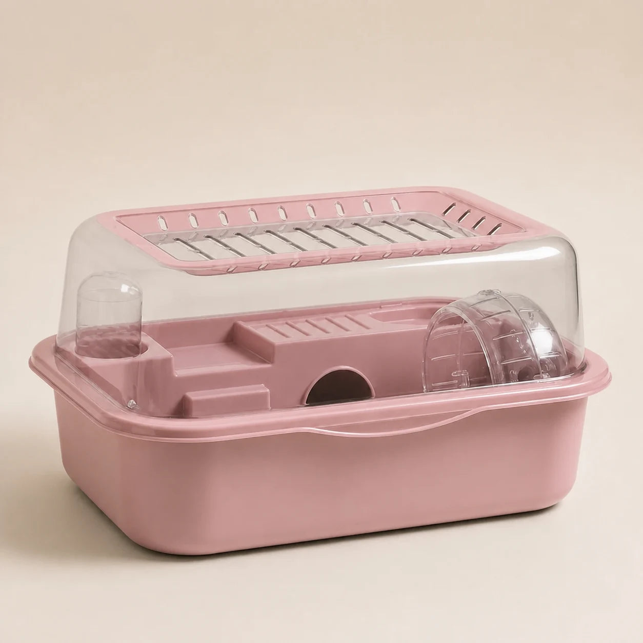 Panoramic Indoor Hamster Habitat in pink