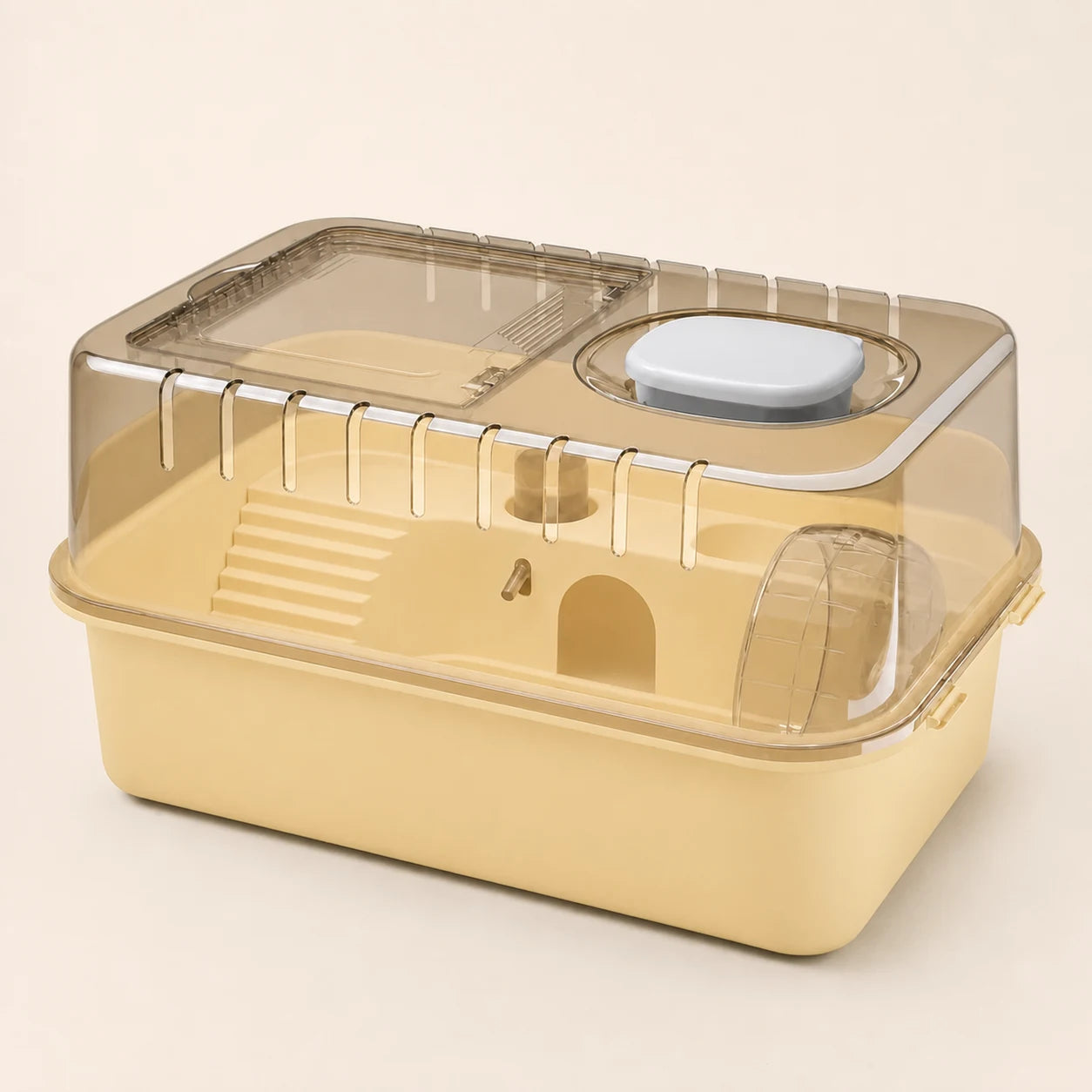 XL Panorama Hamster Habitat in cream yellow