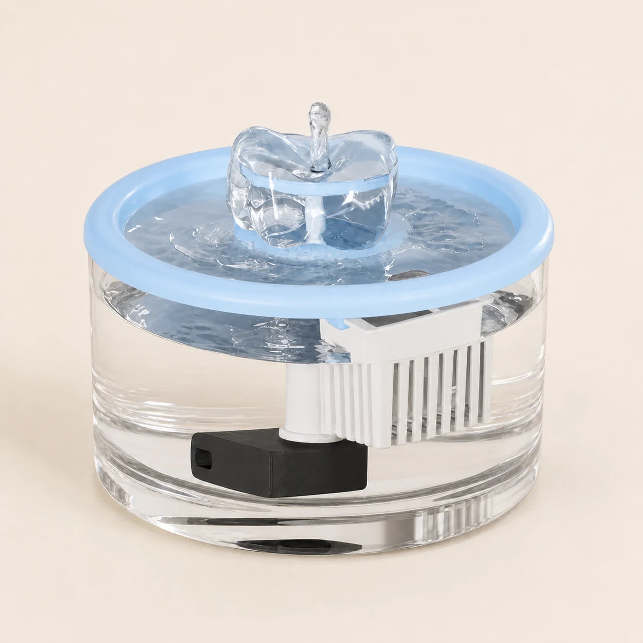 Round Flow Water Fountain in blue