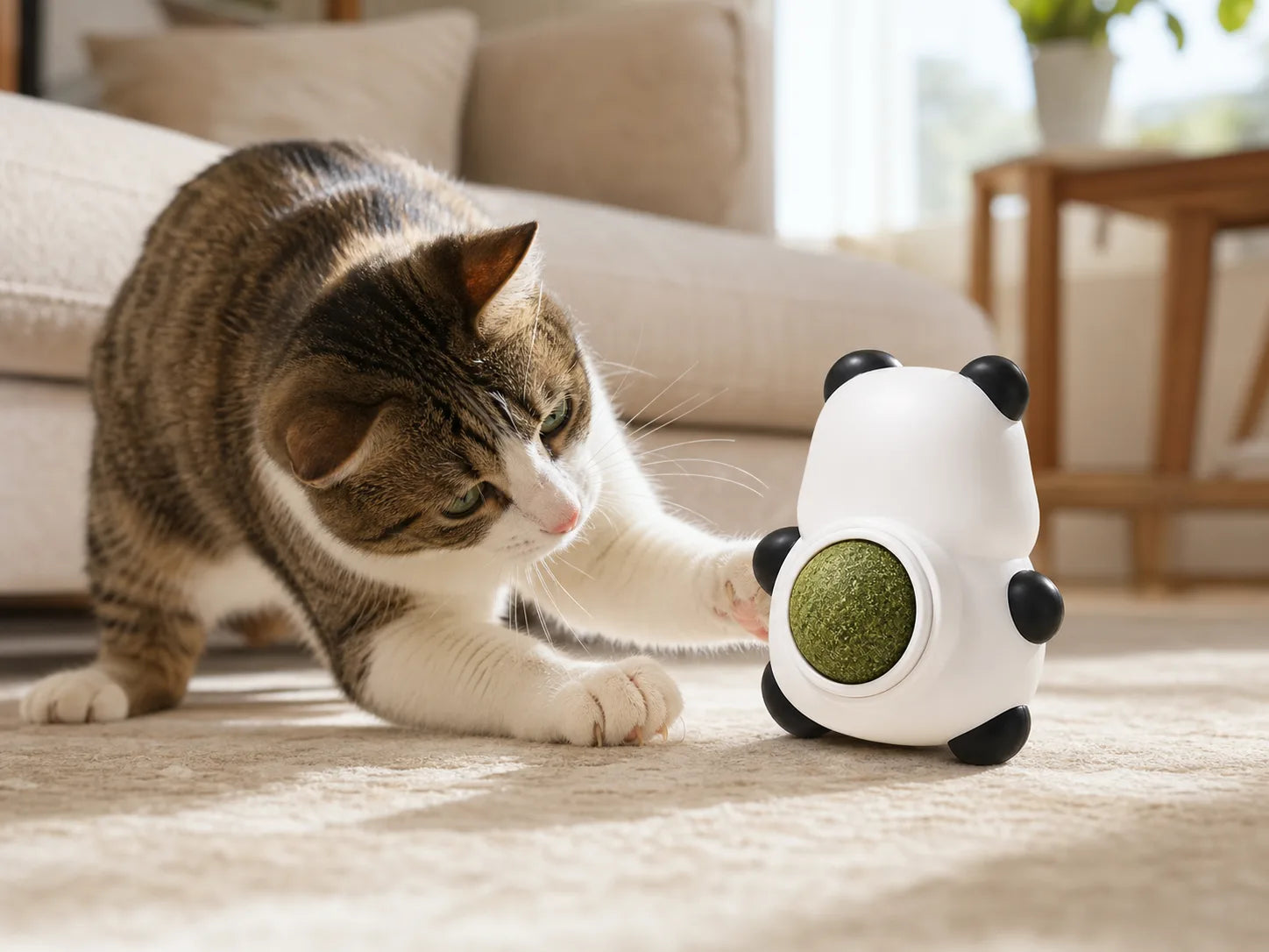 Panda Catnip Wall Toy detail view 3