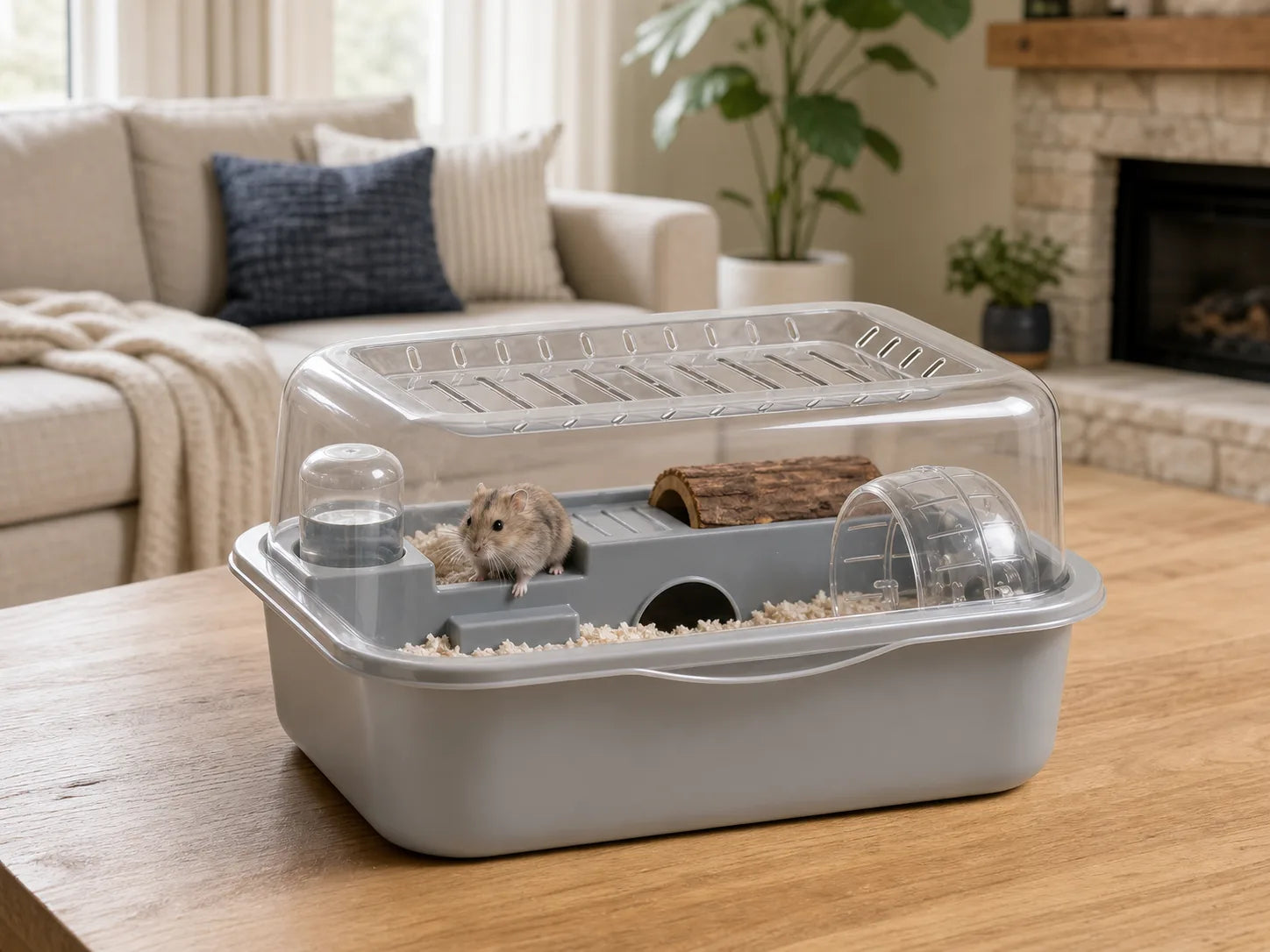Panoramic Indoor Hamster Habitat detail view 4